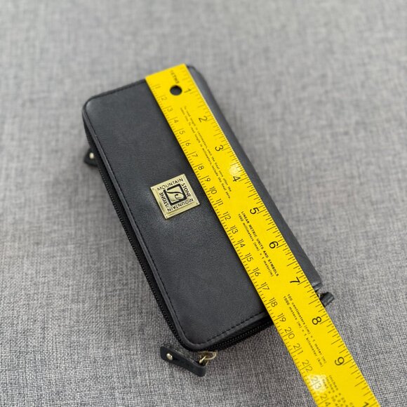 New! Stone Mountain faux leather Wallet Double Zipper 7.25" X 3.5"X 1.75" - Picture 6 of 14